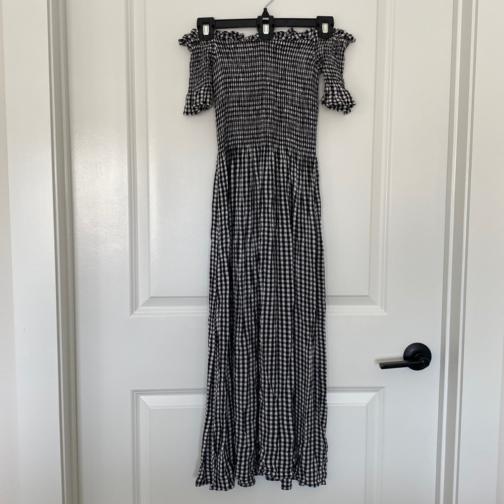 Urban Outfitters Kimchi Blue Picnic Gingham Midi Dress